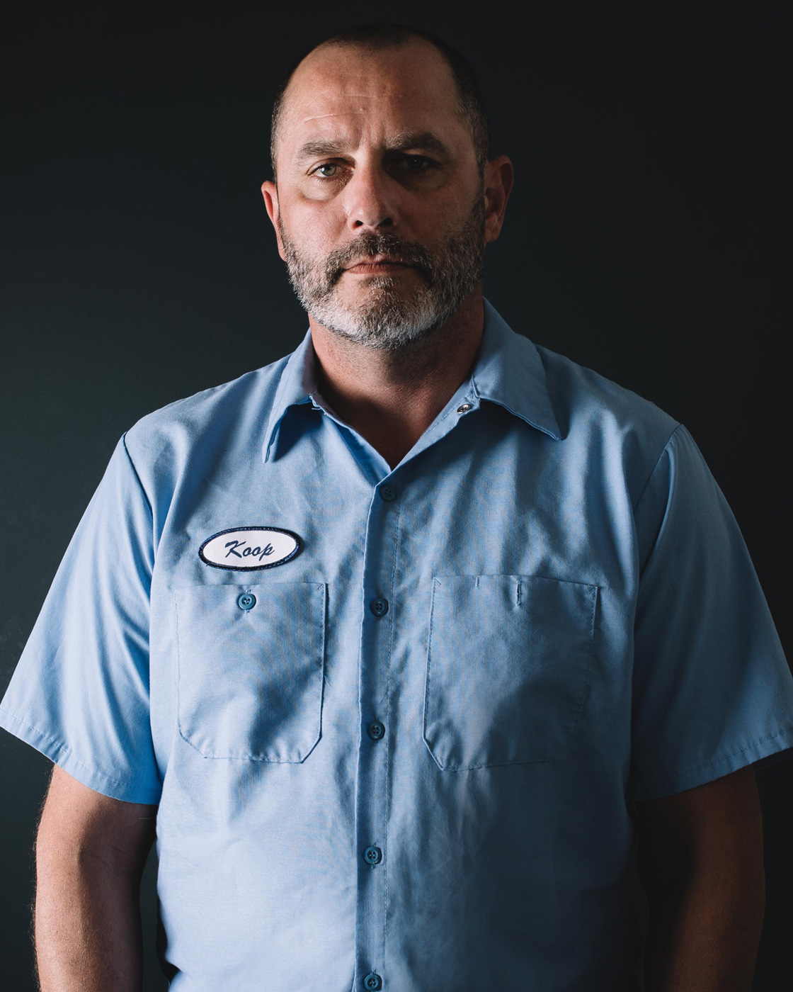 Professional portrait showcasing team member at Chez Koop – Steinbach Manitoba creative design studio