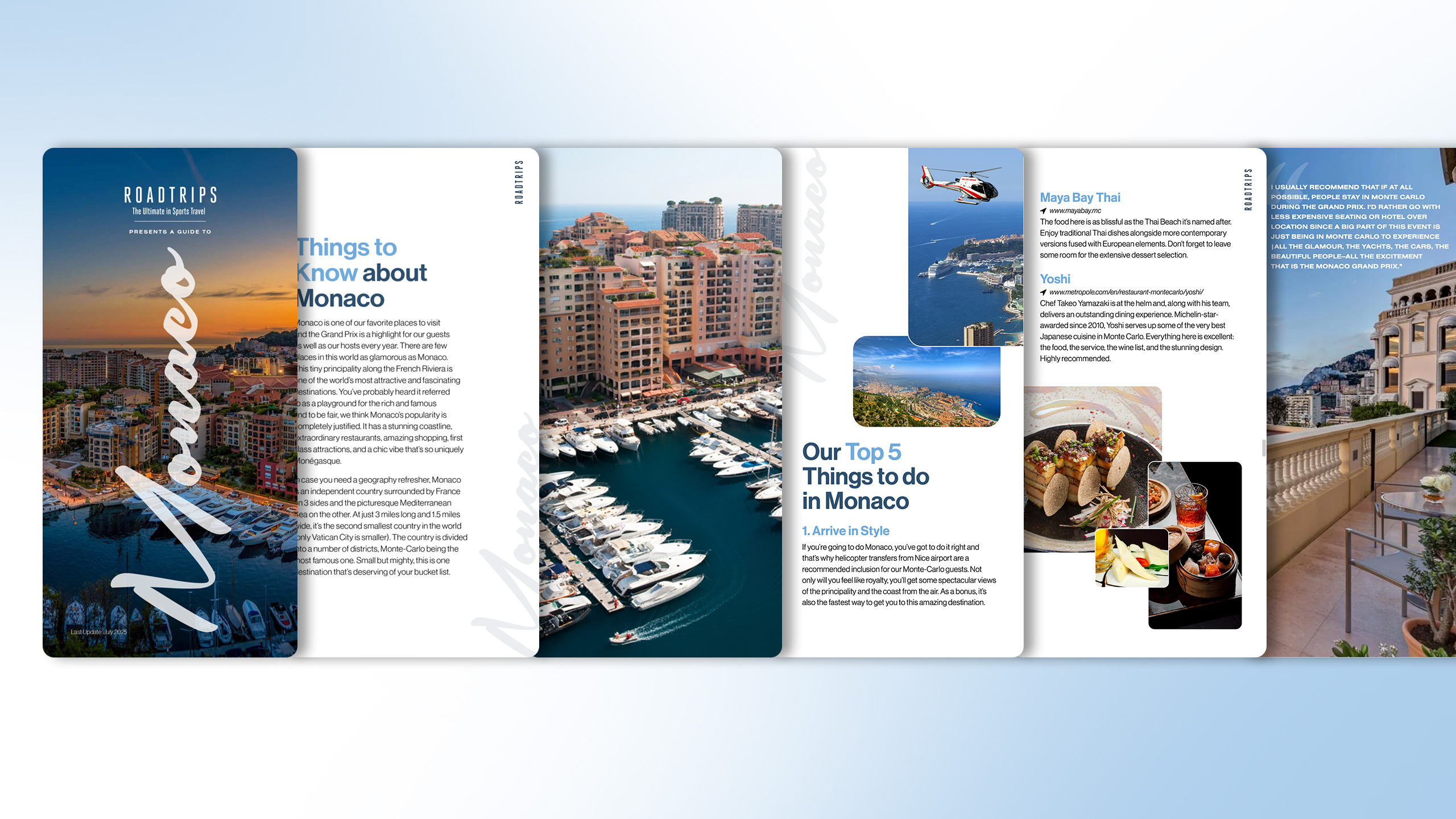 Creative travel guide design for Monaco by Chez Koop – Steinbach Manitoba graphic design studio