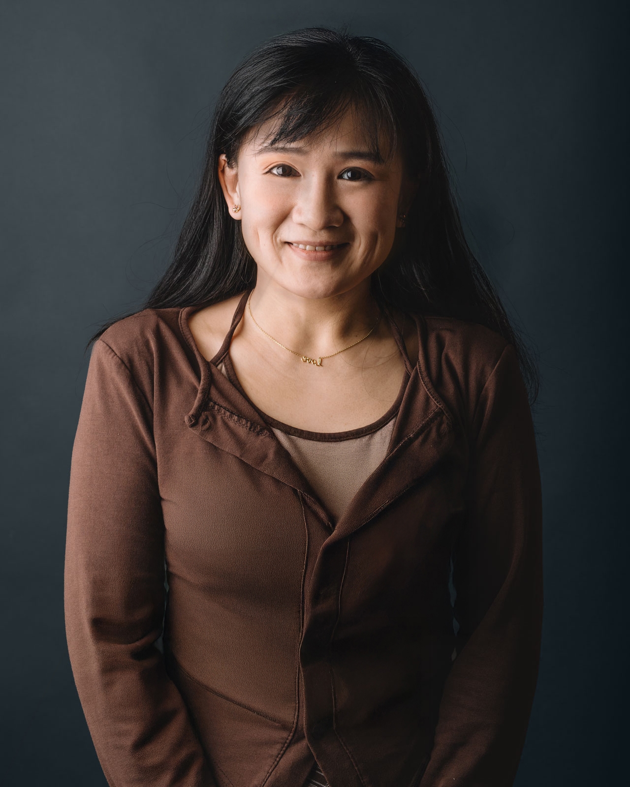 Portrait of a smiling creative professional – Chez Koop design studio in Steinbach Manitoba