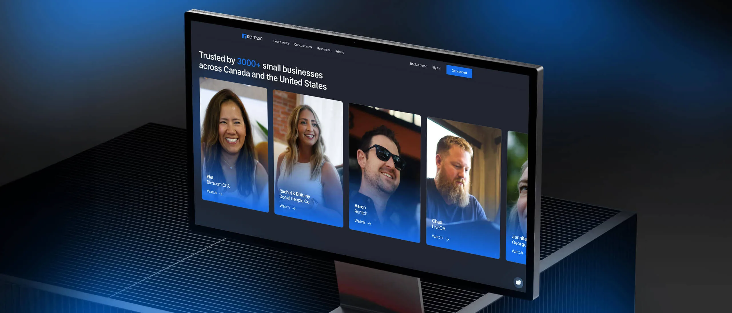 Screen displaying client testimonials for web design by Chez Koop – Steinbach Manitoba creative studio